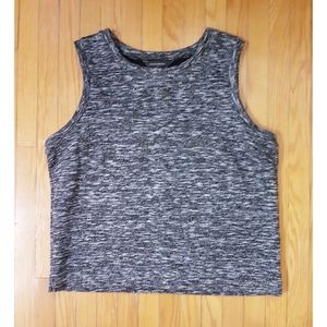 Banana Republic grey marled tank cropped